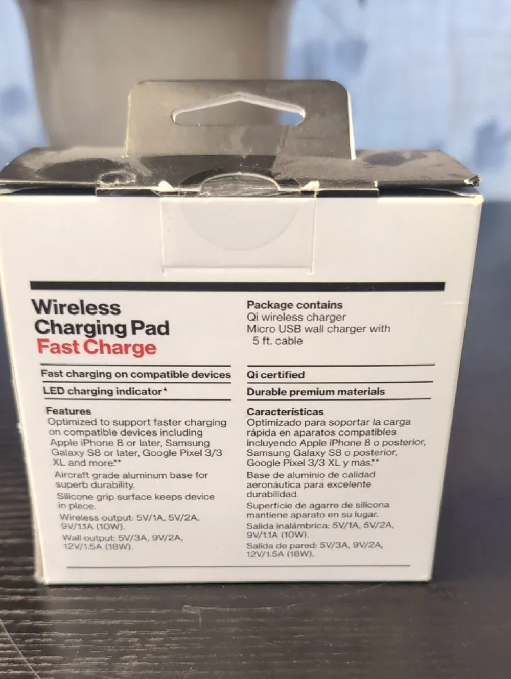 Verizon White Wireless Fast Charging Pad